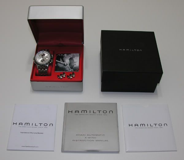 Hamilton Khaki XWind Automatic Chronograph SS Bracelet Silver Dial